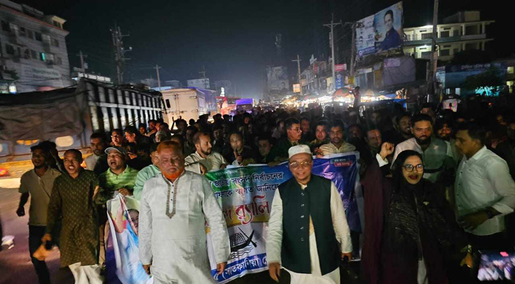 তফসিলকে স্বাগত জানিয়ে সাতকানিয়ায় মিছিল 